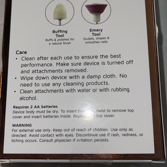 New in Box Portable 5-in-1 Manicure Set 5 head attachments Lightweight powerful - Picture 3 of 7